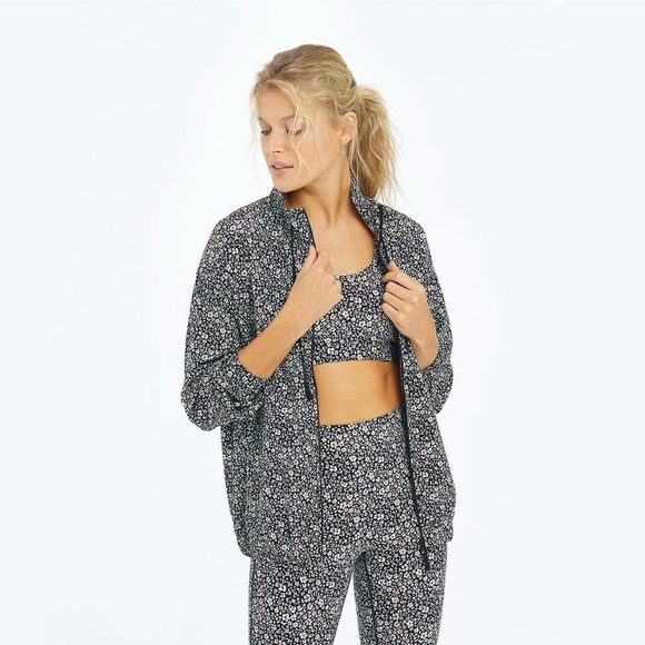 NWOT Summersalt Women’s On The Go Zip Up Floral Jacket XS - Picture 1 of 11